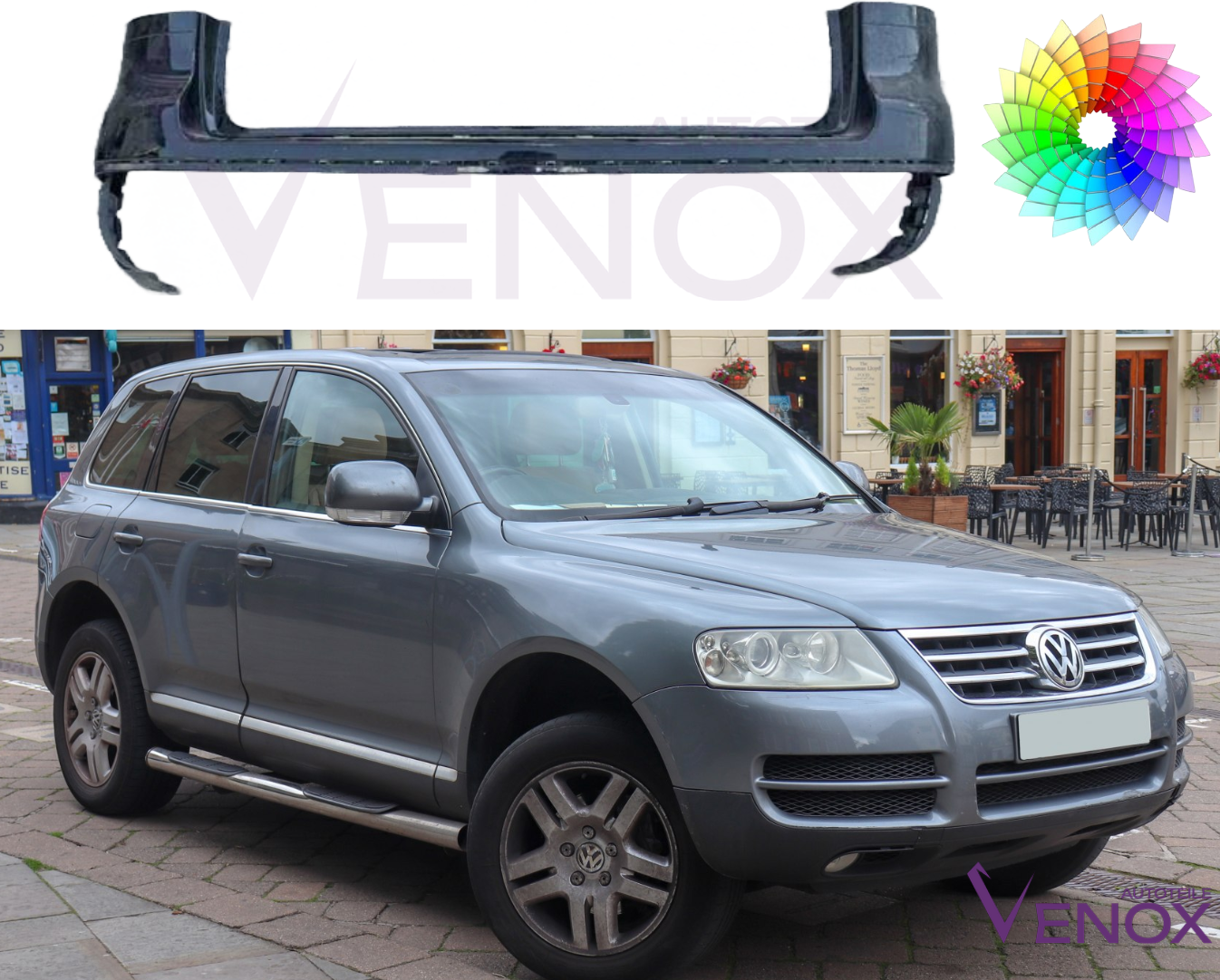 Zderzak Tył Vw Touareg 02-10 Każdy Kolor