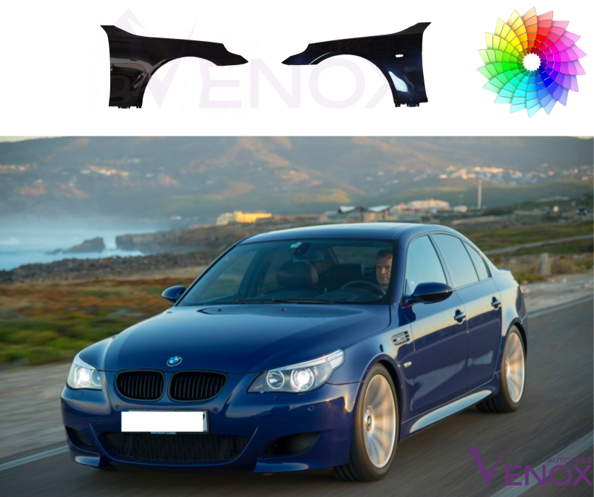 Błotnik Prawy BMW E60 E61 03-10 Każdy Kolor - obrazek 2