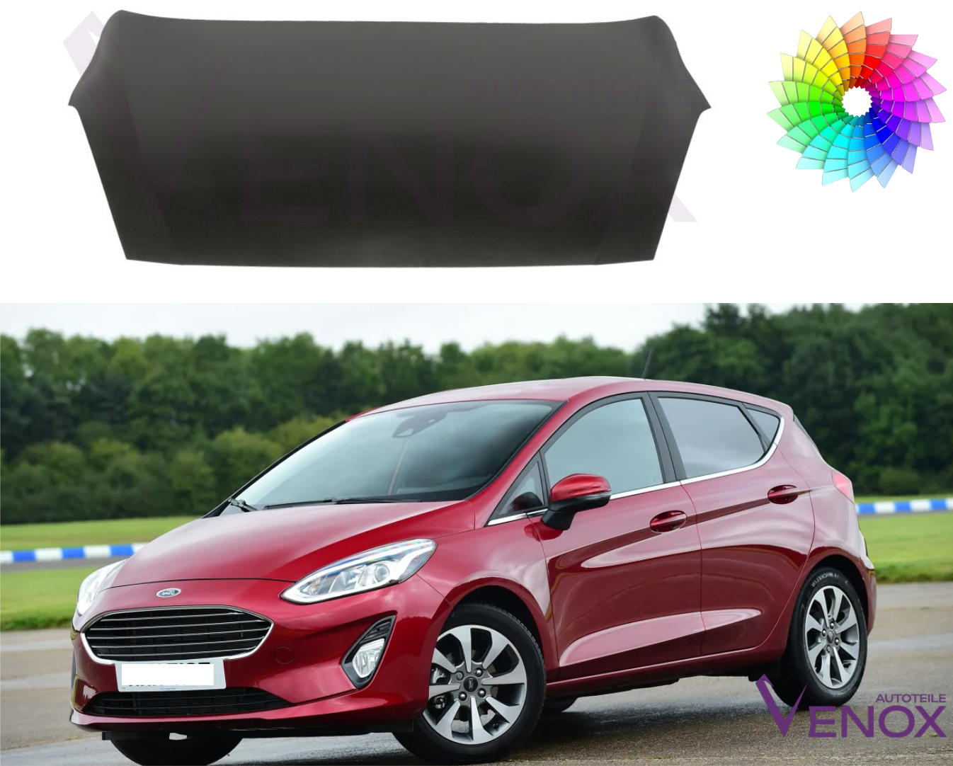 Maska Ford Fiesta MK 8 Od 2016 Każdy Kolor - obrazek 2
