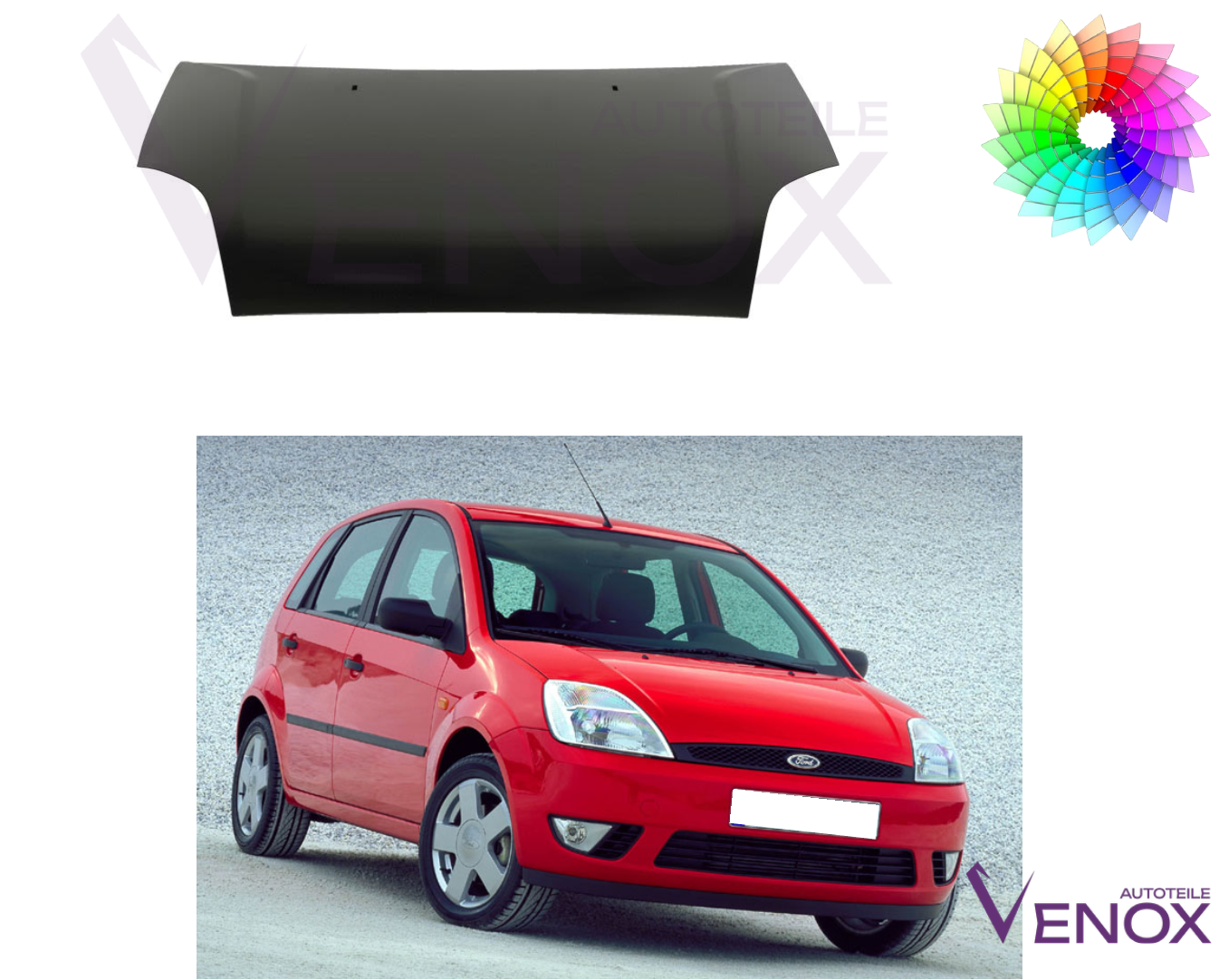 Maska Ford Fiesta MK 6 2002-2005 Każdy Kolor - obrazek 2
