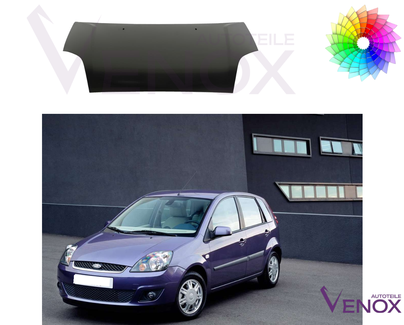Maska Ford Fiesta MK 6 2005-2008 Każdy Kolor - obrazek 2