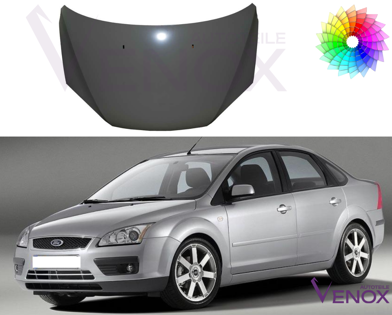 Maska Ford Focus Mk 2 2004-2008 Każdy Kolor - obrazek 2