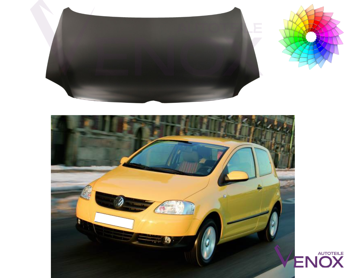 Maska do Vw Fox 2005-2011 Każdy Kolor - obrazek 2