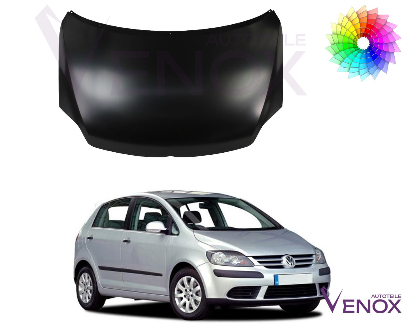 Maska do Vw Golf V VI Plus 2005-2014 Każdy Kolor - obrazek 2