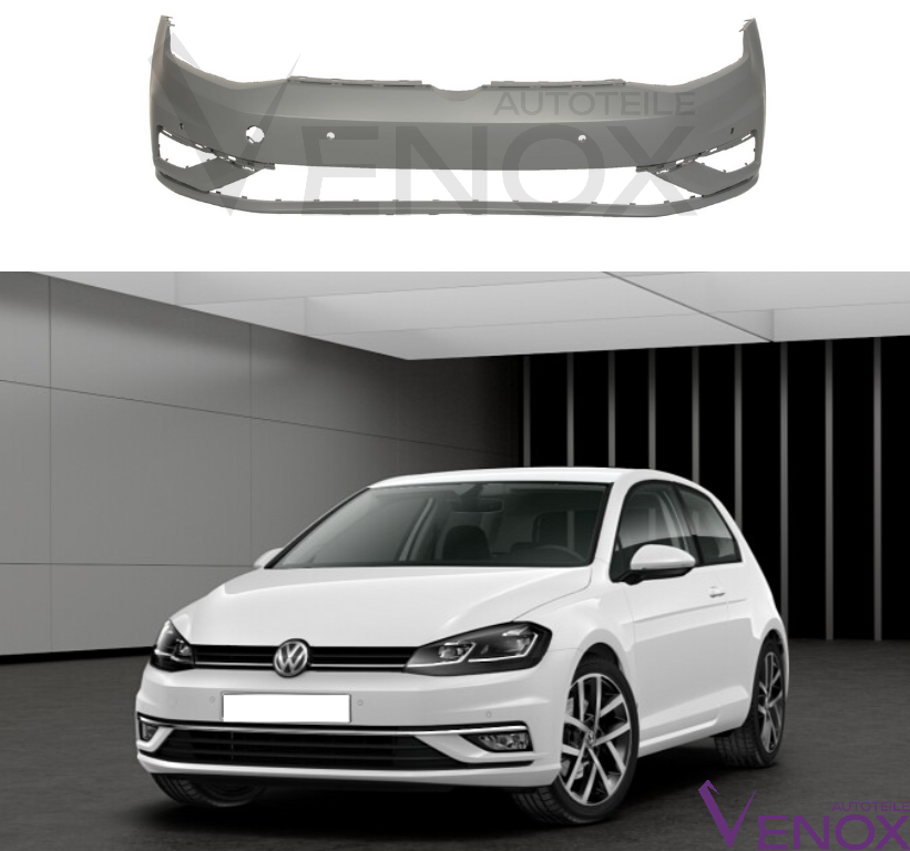 Zderzak Przód VW Golf 7 VII 6 PDC 2017-2020 Każdy Kolor - obrazek 2