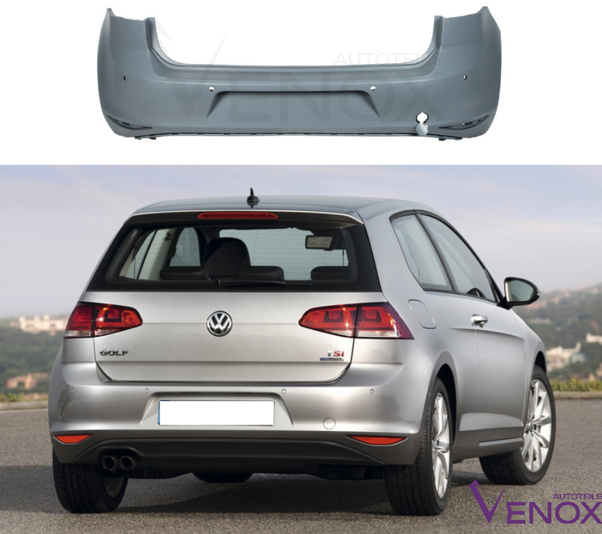 Zderzak Tył VW Golf 7 VII 2012-2017 PDC Każdy Kolor - obrazek 2