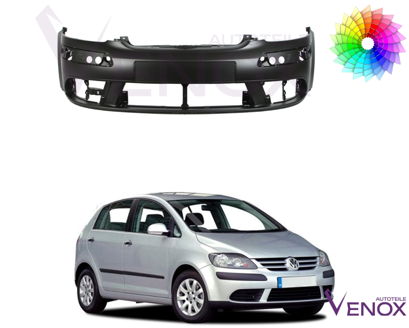 Zderzak Przód Vw Golf V Plus 2005-2009 Każdy Kolor - obrazek 2