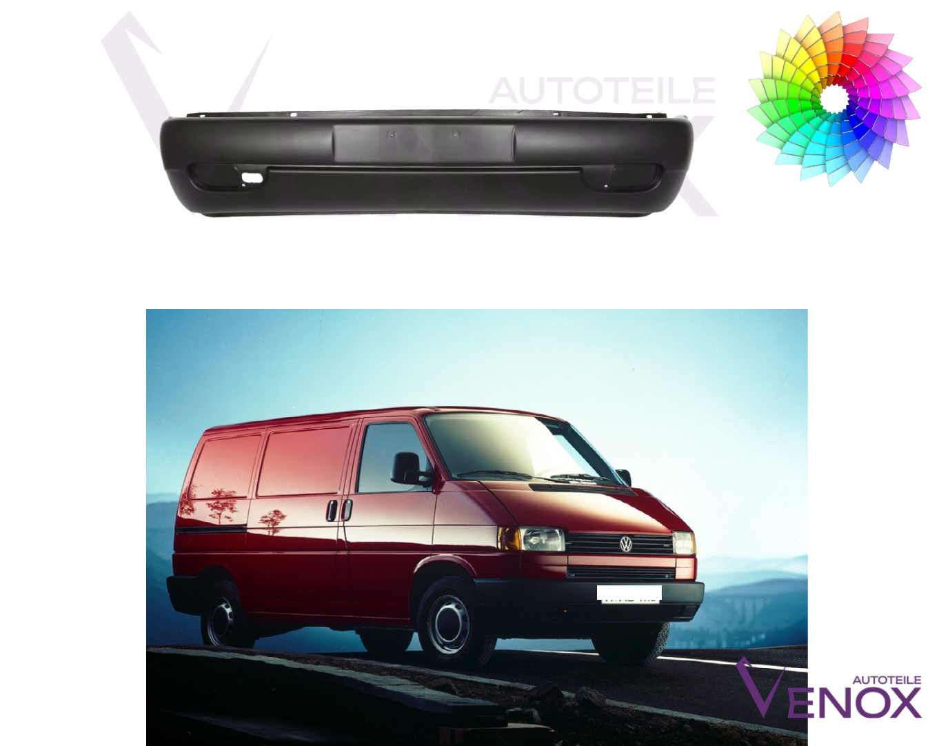 Zderzak Przód Vw T4 1996-2003 Każdy Kolor - obrazek 2