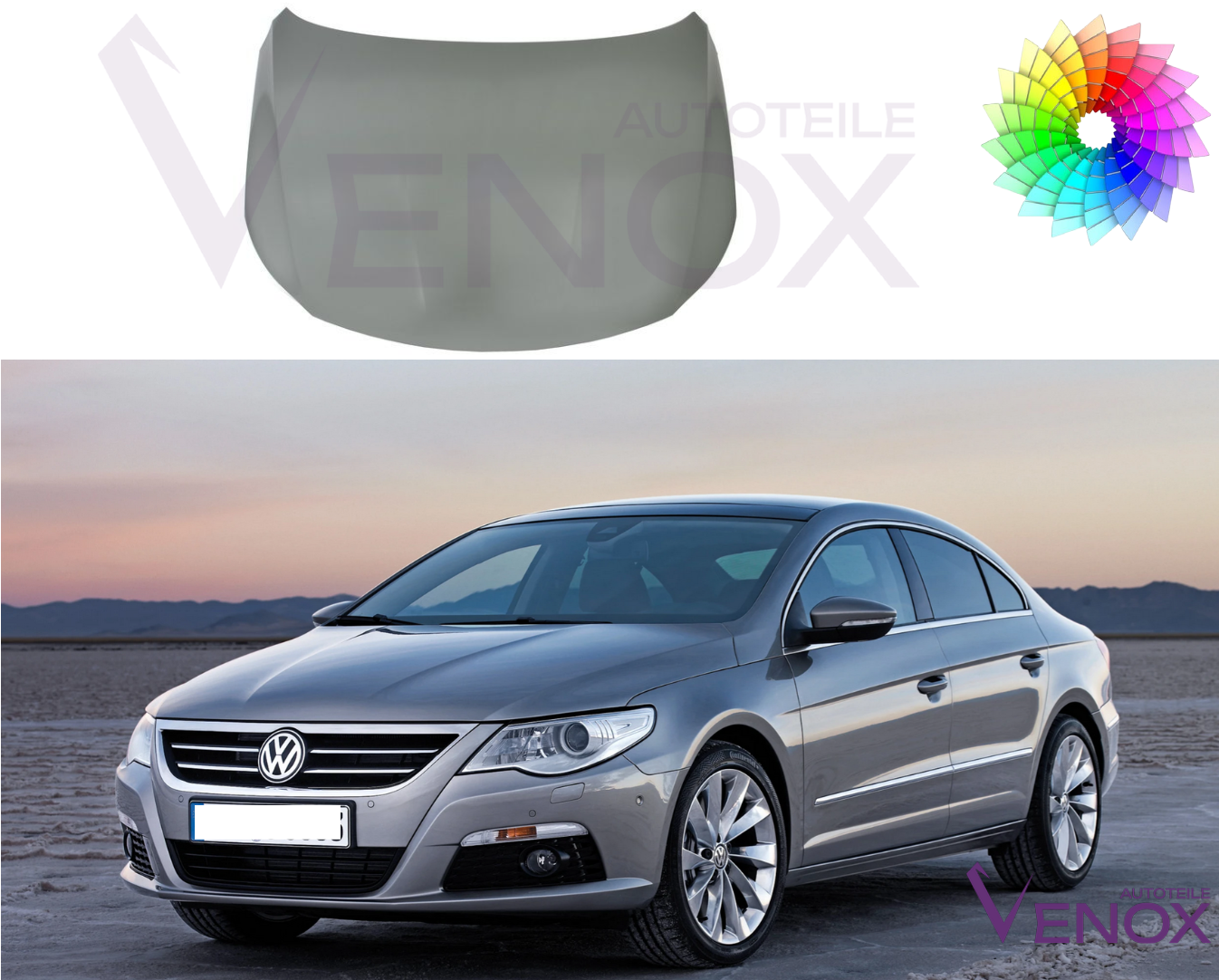 Maska Vw Passat CC 357 2008-2012 Każdy Kolor - obrazek 2