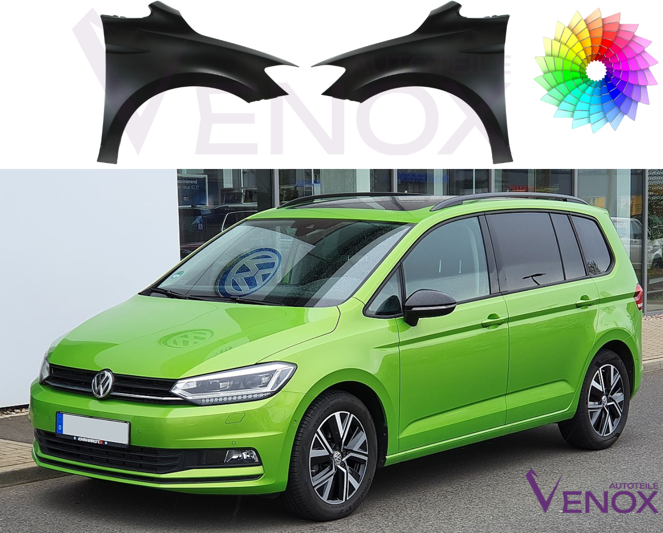 Błotnik Prawy VW Touran 5T Od 2015 Każdy Kolor - obrazek 2