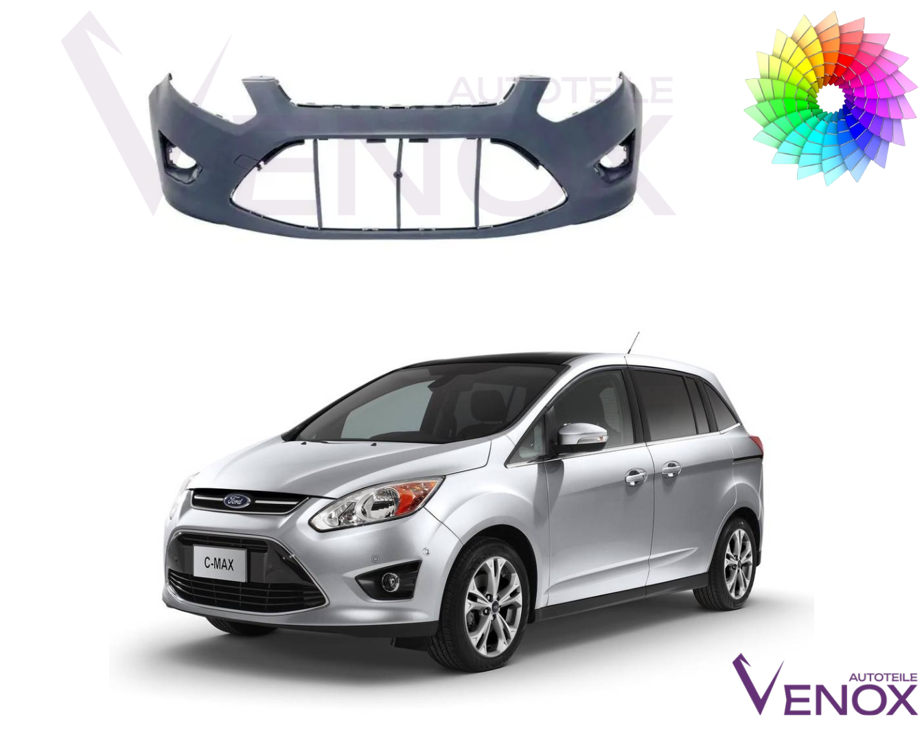 Zderzak Przód Ford C-Max 2010-2014 Każdy Kolor - obrazek 2