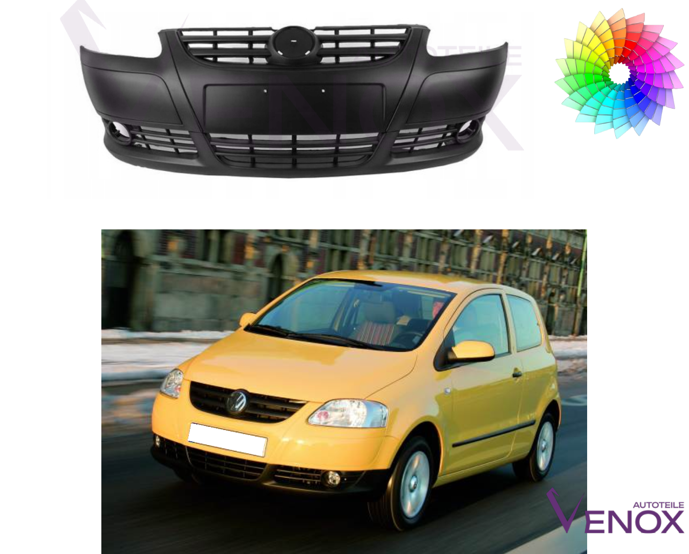 Zderzak Przód Vw Fox Od 2005 Każdy Kolor - obrazek 2