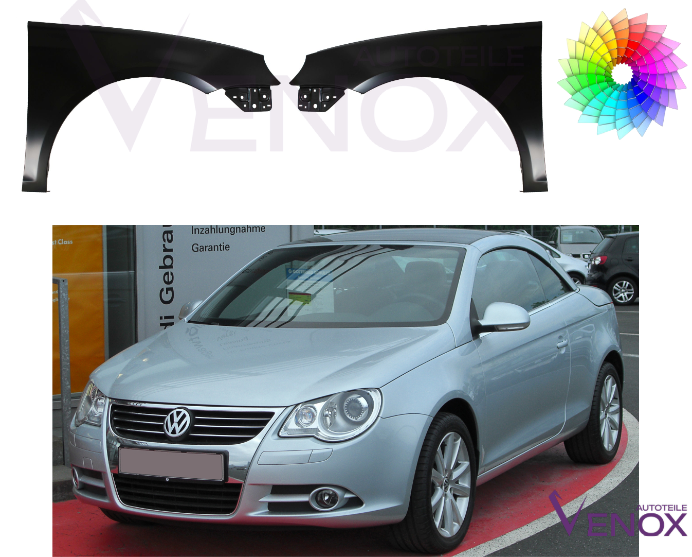 Błotnik Prawy VW Eos 2006-2015 Każdy Kolor - obrazek 2