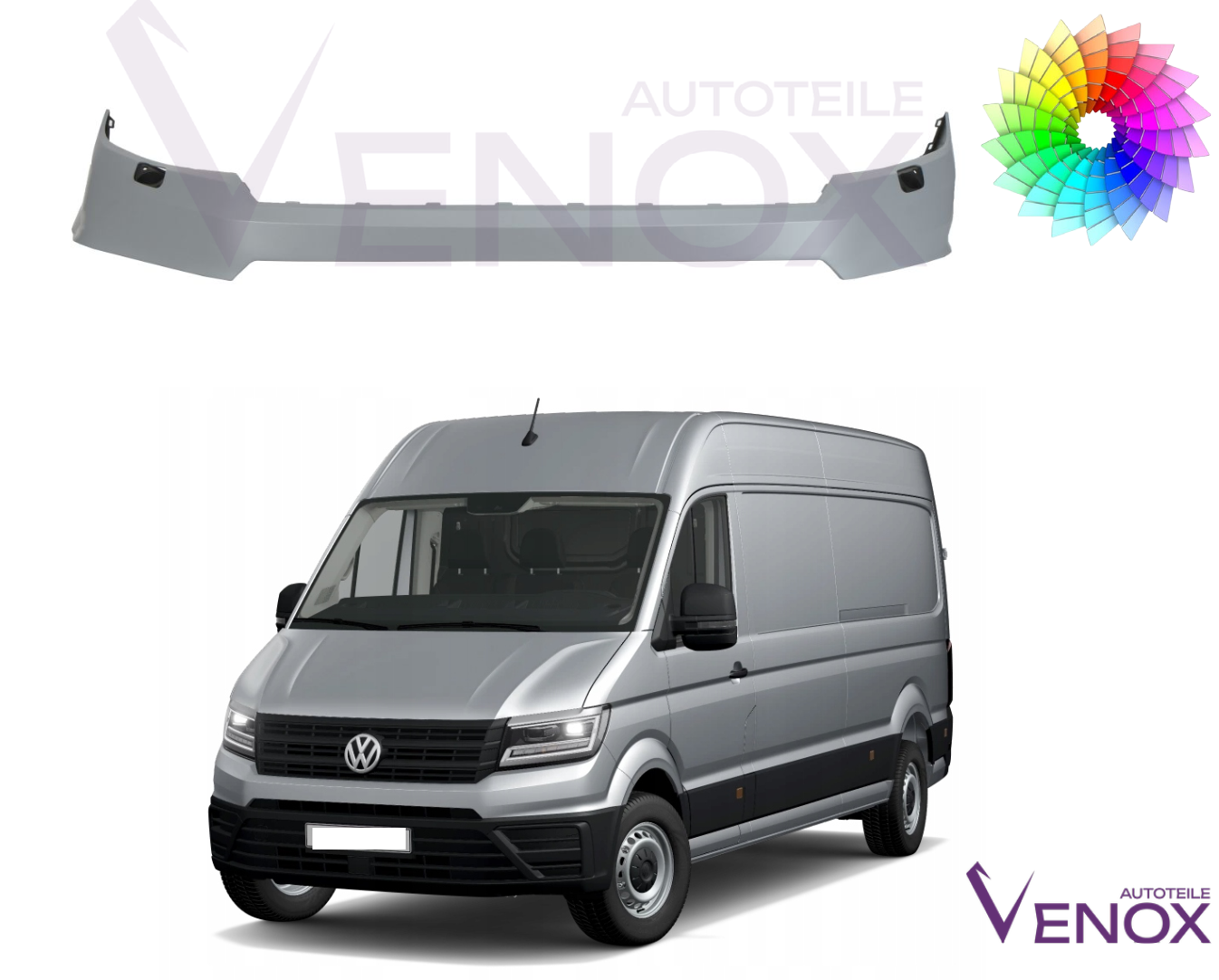 Zderzak Przód Vw Crafter Od 2017 SR Każdy Kolor - obrazek 2