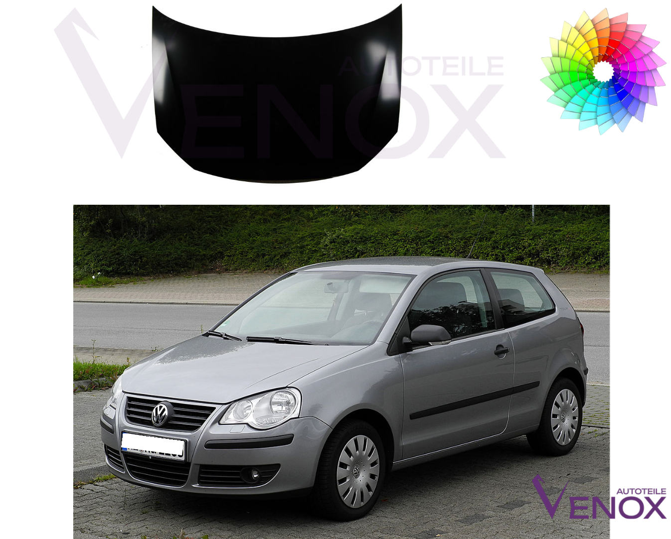 Maska Vw Polo 9N1 2005-2009 Każdy Kolor - obrazek 2