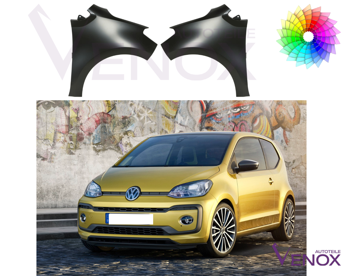 Błotnik Lewy VW UP! Seat Mii Skoda Citigo Od 2016 - obrazek 2