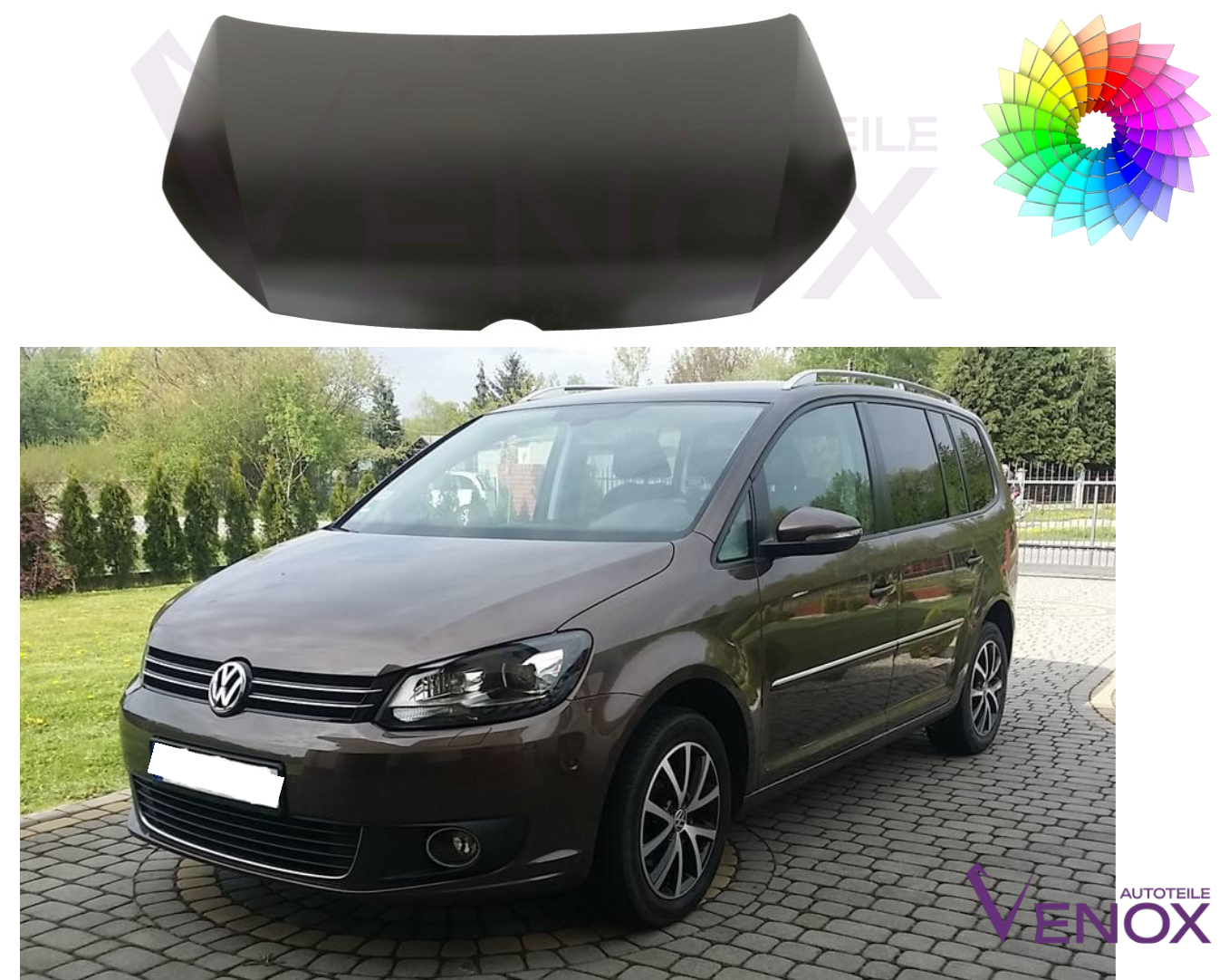 Maska Vw Touran 1T3 2010-2015 Każdy Kolor - obrazek 2