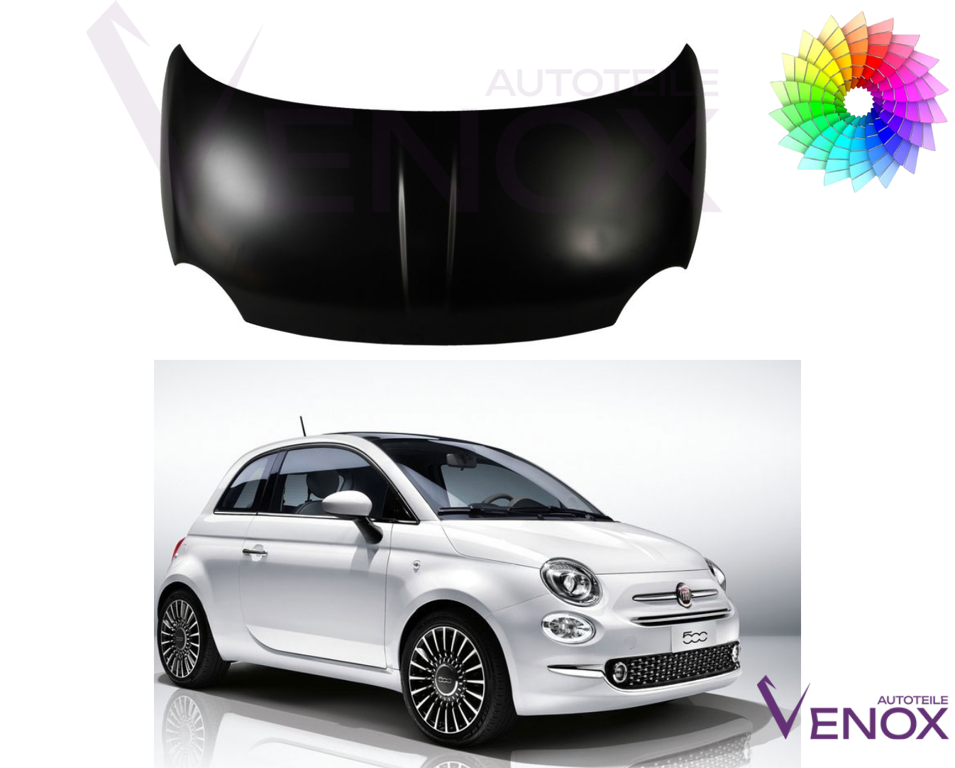 Maska Fiat 500 Od 2015 Każdy Kolor - obrazek 2