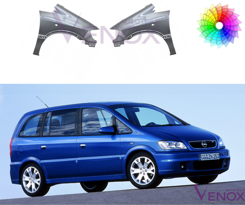Błotnik Prawy Opel Zafira A 1999-2005 Każdy Kolor - obrazek 2