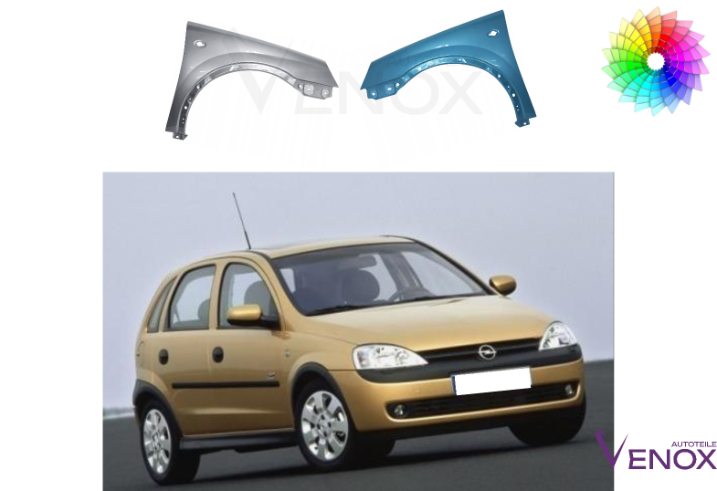 Błotnik Lewy Opel Corsa Combo C 2000-2010 Każdy Kolor - obrazek 2