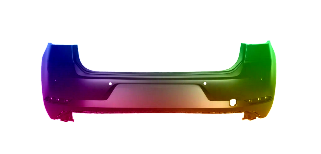 Zderzak Tył VW Golf 7 2017-2020 PDC Każdy Kolor