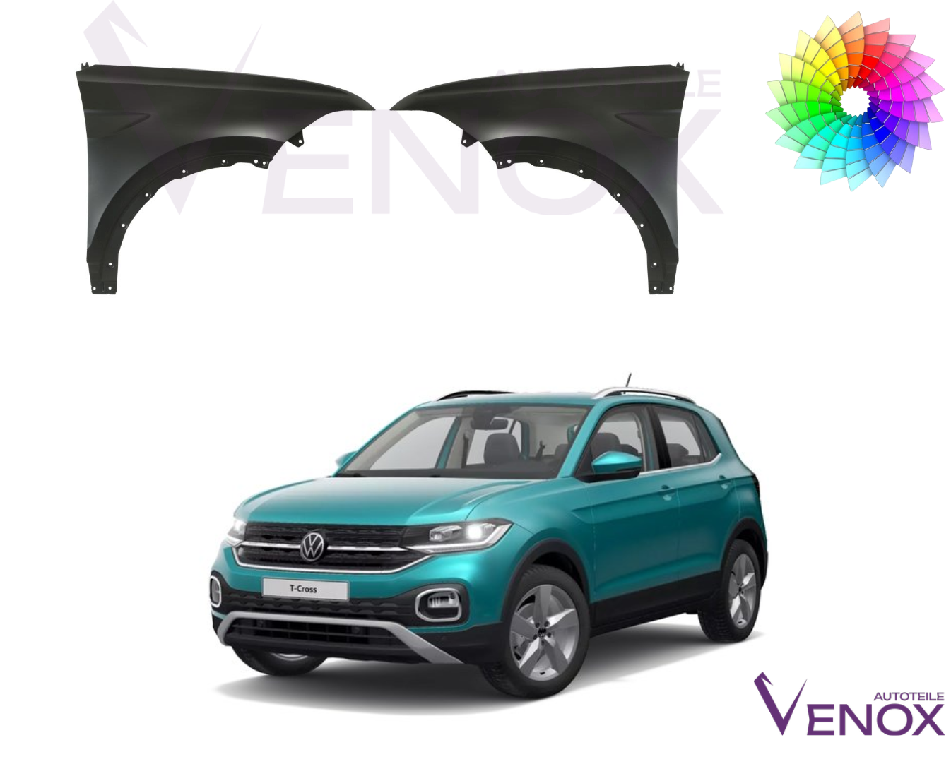Błotnik Lewy Volkswagen T-Cross Od 2019 Każdy Kolor - obrazek 2
