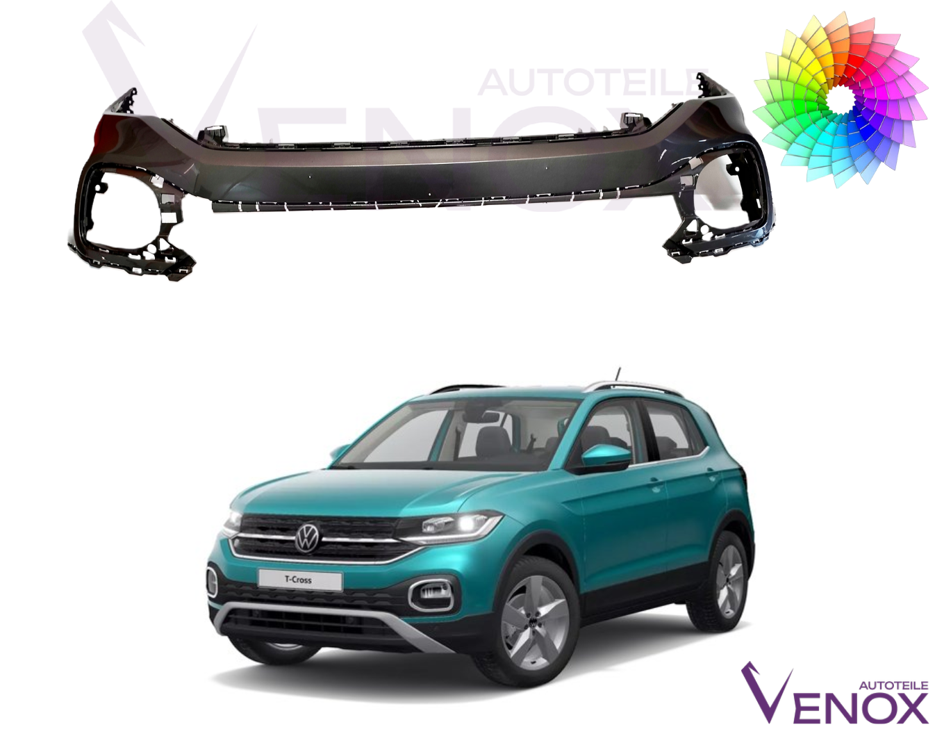 Zderzak Przód VW T-Cross Od 2019 Każdy Kolor - obrazek 2