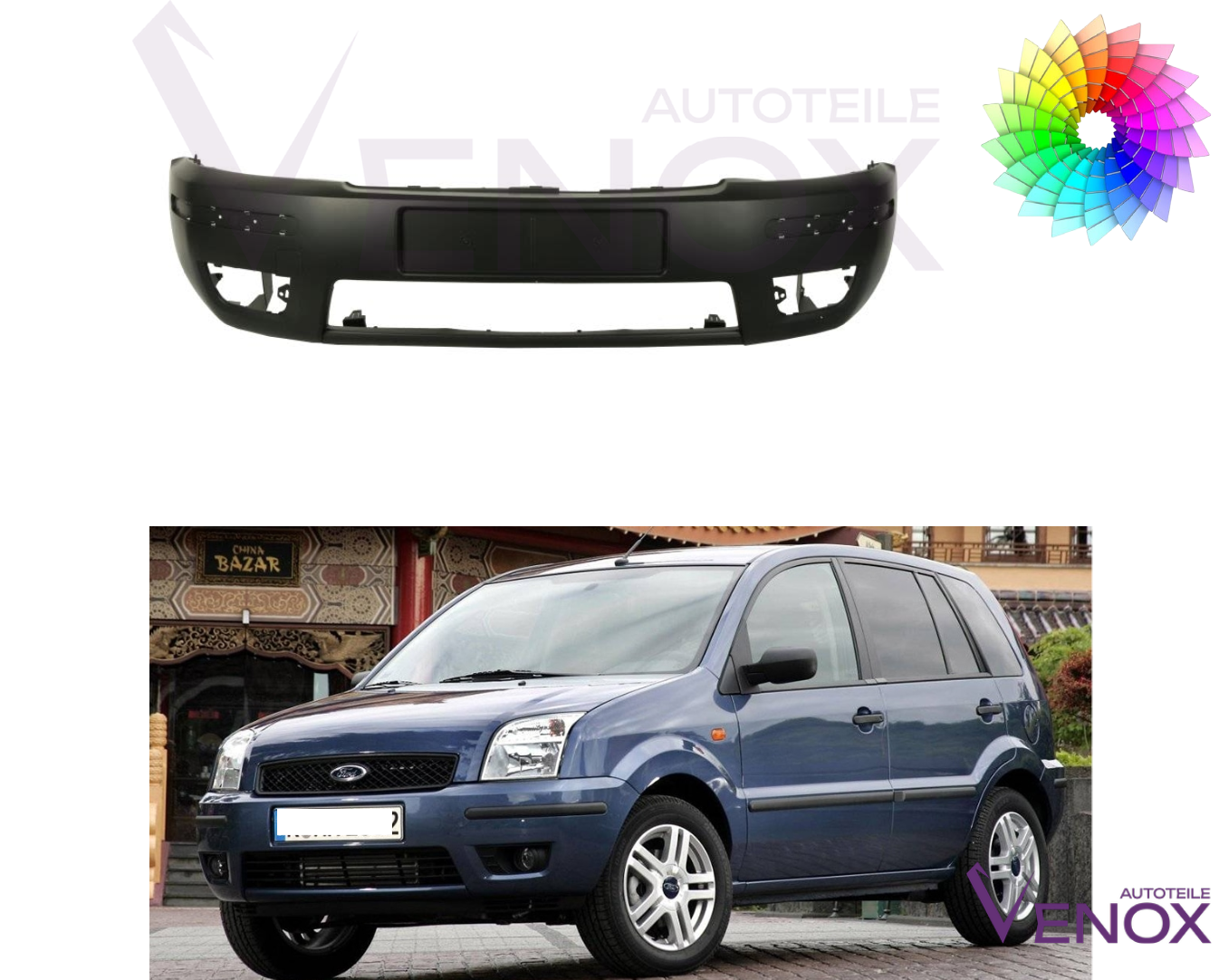 Zderzak Przód Ford Focus JUS 02-05 Każdy Kolor - obrazek 2