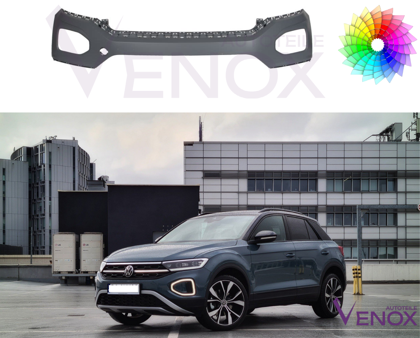 Zderzak Przód VW T-roc Od 2017 Każdy Kolor - obrazek 2