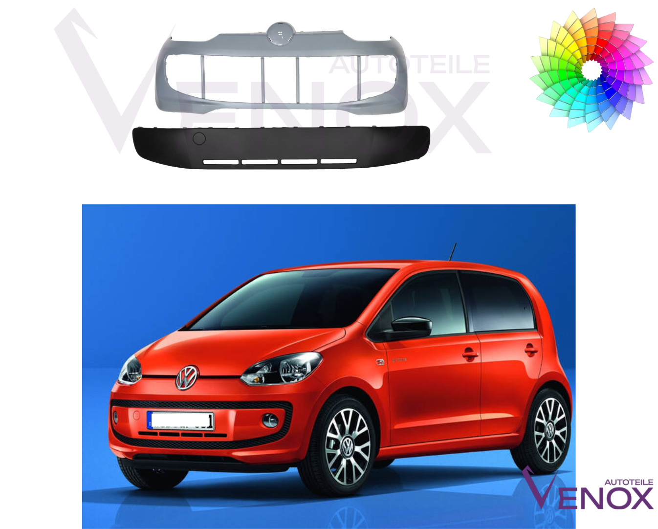 Zderzak Przód VW UP! 12-16 Każdy Kolor - obrazek 2
