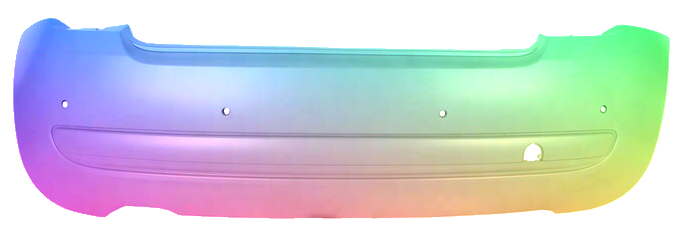 Zderzak Tył Fiat 500 (312) PDC 2007-2015 Każdy Kolor