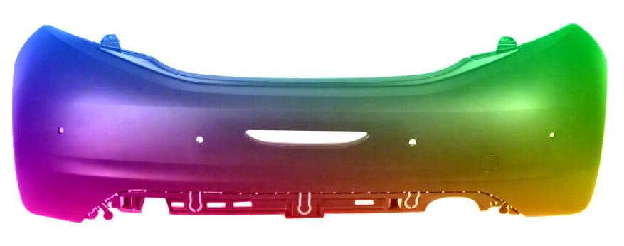 Zderzak Tył Peugeot 208 2012-2019 PDC Każdy Kolor
