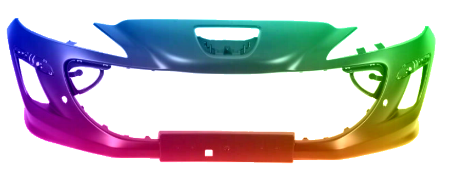 Zderzak Przód Peugeot 308 (4_) 2007-2011 PDC Każdy Kolor
