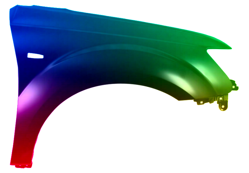 Błotnik Prawy Mitsubishi Outlander (CW0) 2007-2009 Każdy Kolor